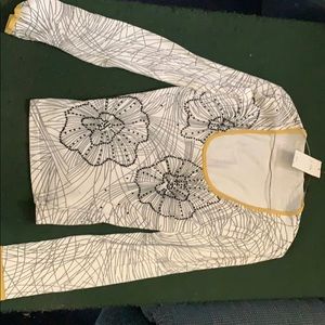 Long sleeve designer shirt with jewels